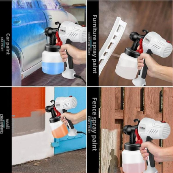 Automatikus hordozható elektromos spraypisztoly beltéri alapozóhoz és fedőréteghez