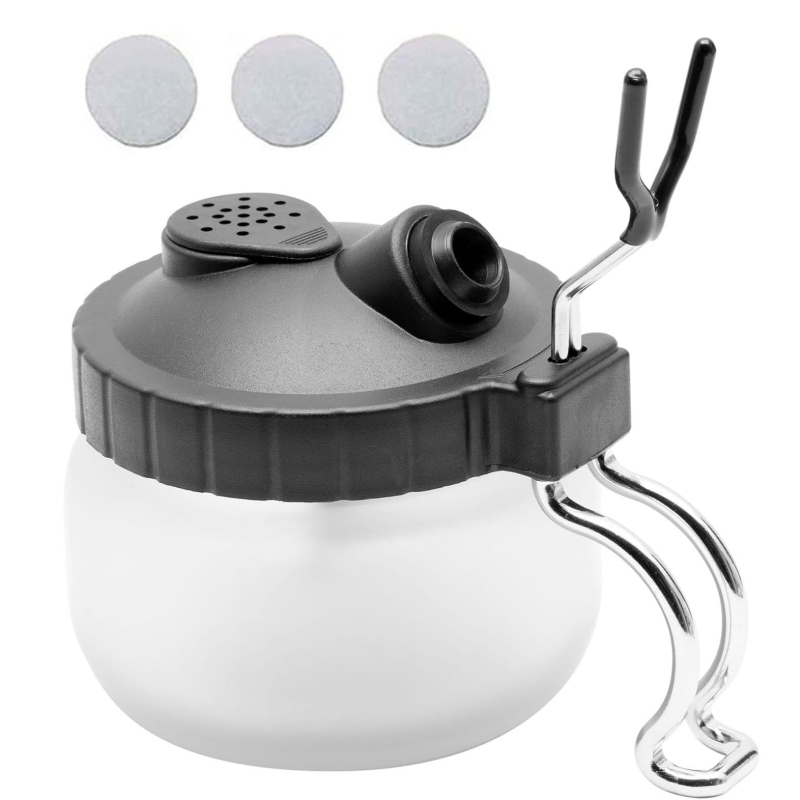 Airbrush tisztító készlet: tisztító kefe, tisztító eszköz, tűs tisztító kefe, hulladéklégyűjtő palack, permetező eszköz kiegészítő készlet