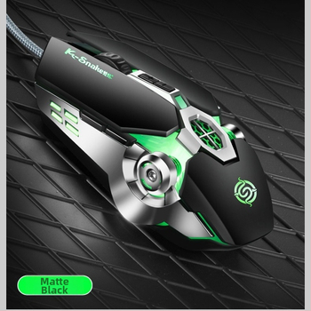 Q7 világító vezetékes optikai gamer egér USB, 1200 DPI, 7 gomb, állítható felbontás, érintő görgő