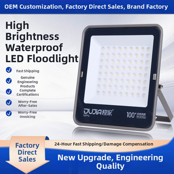LED kültéri reflektor IP66 vízálló, 100W, alumínium ház, fehér fény, udvarra, műhelybe és gyárba