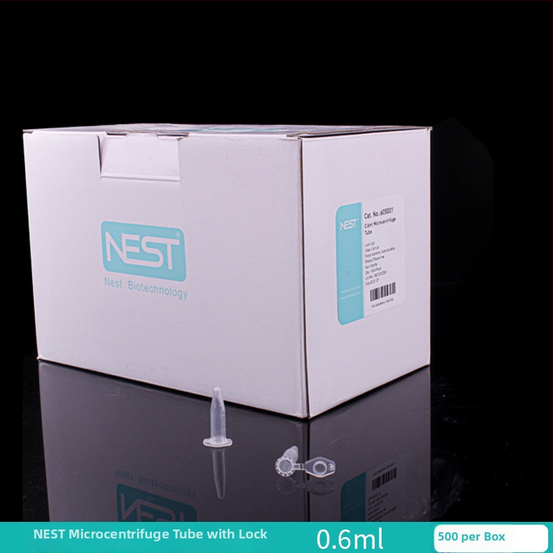 Nice Nest 0.6/1.5/2 ml mikrocentrifus csövek zárható tokkal, RNase- és DNase-mentes