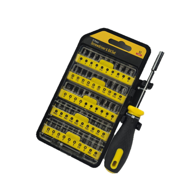 51 az 1-ben rövid bitek készlete karóra- és mobiltelefon javításhoz: Torx, Hex, Phillips és flathead