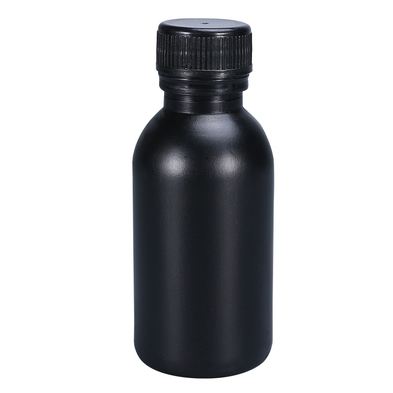 HDPE élelmiszer-minőségű reagáló palack, zárható mintavételi üveg, 100 ml, alkohollal oldható folyadékokhoz, műanyag palack