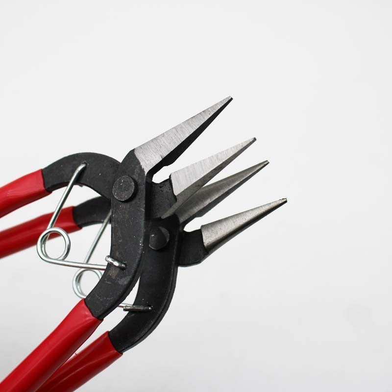 6 hüvelykes DIY ékszerész csipesz készlet: lapos orrú csipeszek, körös orrú csipeszek, gyűrűcsipeszek és hegyes orrú csipeszek