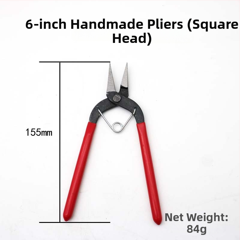 6 hüvelykes DIY ékszerész csipesz készlet: lapos orrú csipeszek, körös orrú csipeszek, gyűrűcsipeszek és hegyes orrú csipeszek