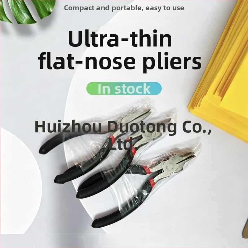 Sanxin többfunkciós fogó, készleten, fekete‑piros változat, testreszabható, ultra vékony laposorrú fogó