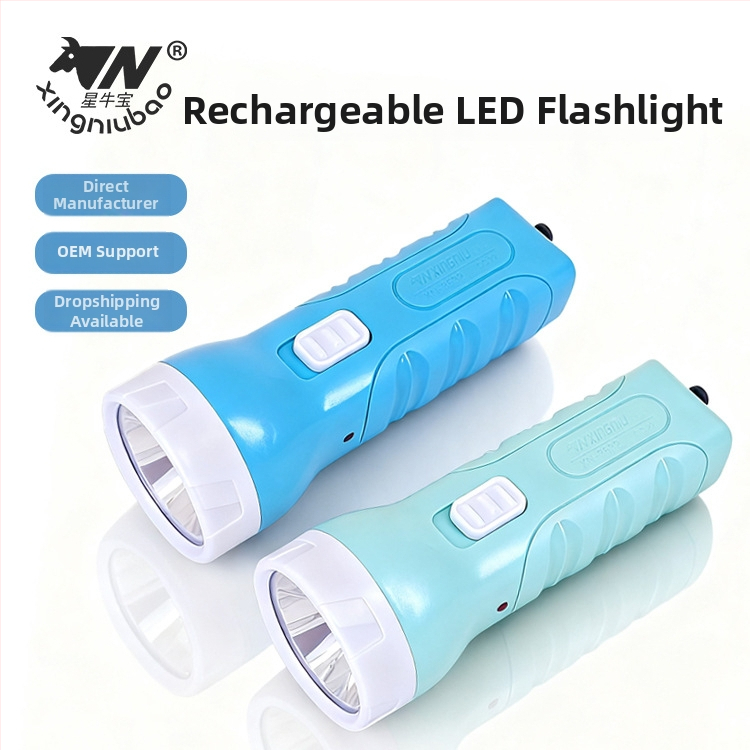 Xingniu Bao LED zseblámpa – nagy fényerejű, hosszú hatótávú, mini otthoni használatra, közvetlen dugaszolású töltés, hordozható vészvilágítás kültérre