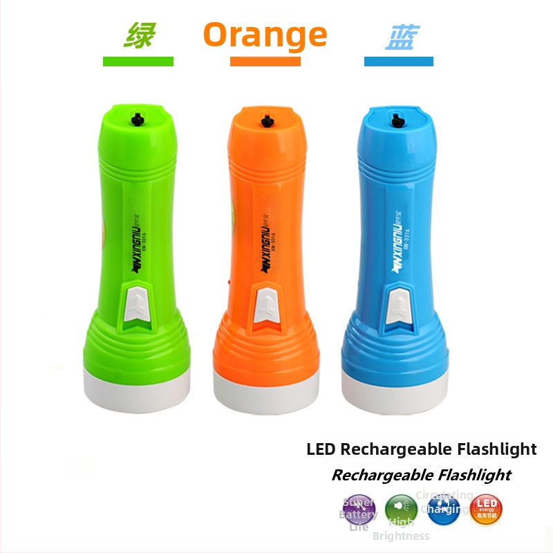 Xingniu Bao LED zseblámpa – nagy fényerejű, hosszú hatótávú, mini otthoni használatra, közvetlen dugaszolású töltés, hordozható vészvilágítás kültérre