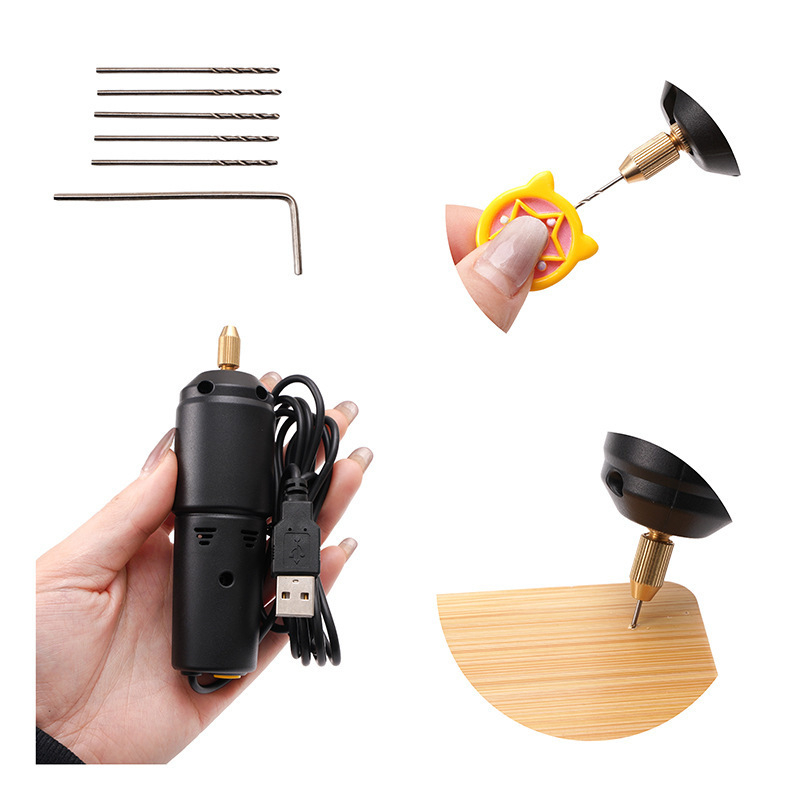 USB többfunkciós mini elektromos kézi fúró DIY gravírozáshoz és fúráshoz alumíniumötvözeten