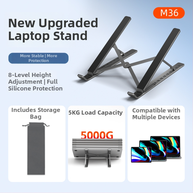 M3 sorozat alumínium ötvözetes laptop állvány hűtőfunkcióval