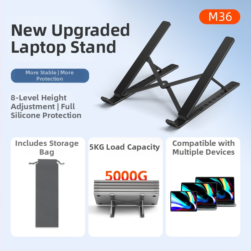 M3 sorozat alumínium ötvözetes laptop állvány hűtőfunkcióval