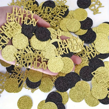 Kreatív születésnapi konfetti az asztali díszítéshez, DIY kiegészítők és ajándékok