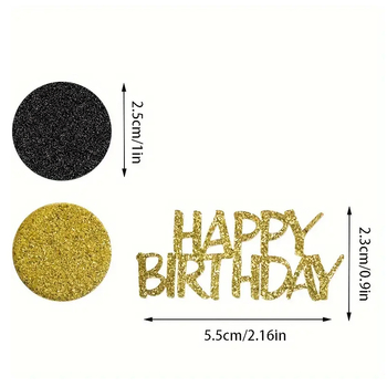 Kreatív születésnapi konfetti az asztali díszítéshez, DIY kiegészítők és ajándékok