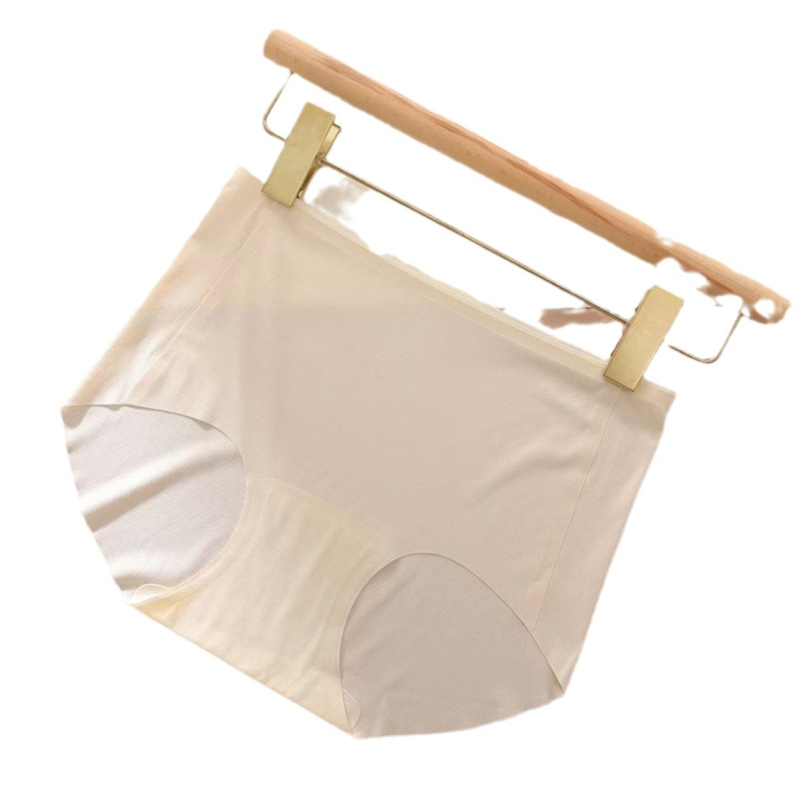 Pure Zidai lenjerie intimă damă talie înaltă, antibacteriană, din nylon Ice Silk, uscare rapidă, respirabilă