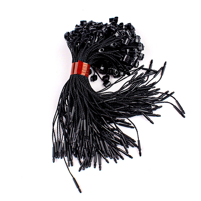Șnur pentru etichete cu cataramă din plastic pentru haine și accesorii