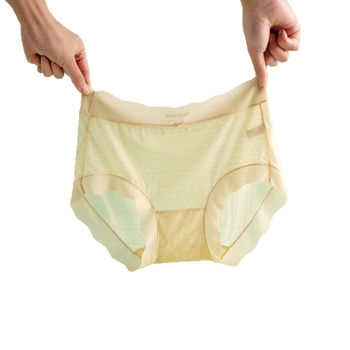 Chiloți din nylon pentru femei, cu căptușeală din mătase Mulberry 7A, respirabili, croială triunghi pentru vară