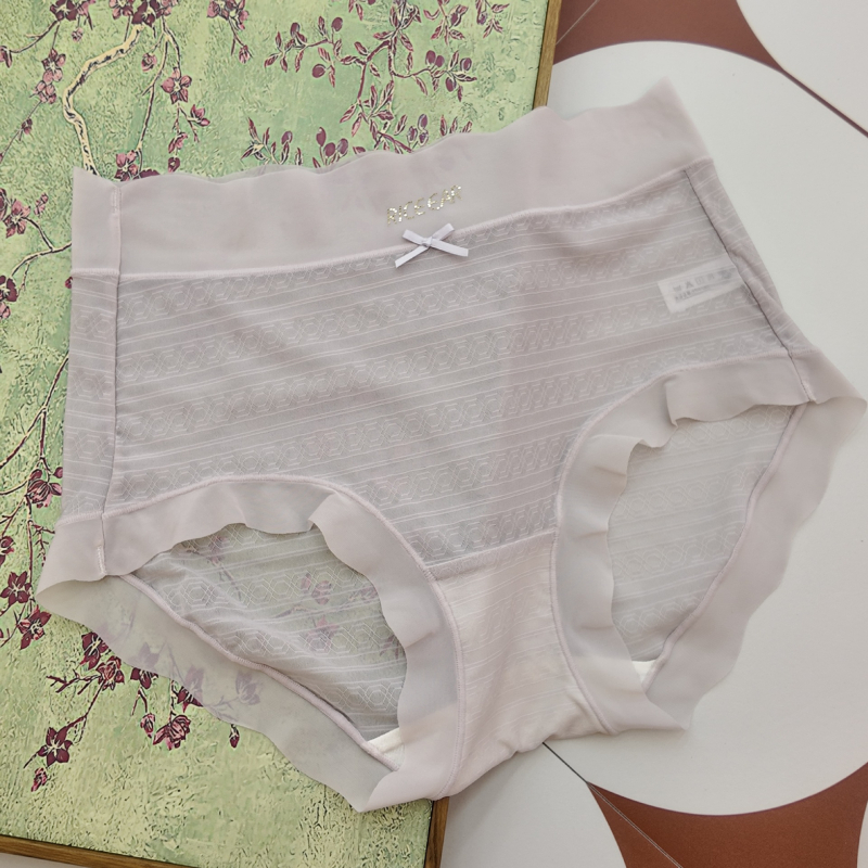 Chiloți din nylon pentru femei, cu căptușeală din mătase Mulberry 7A, respirabili, croială triunghi pentru vară