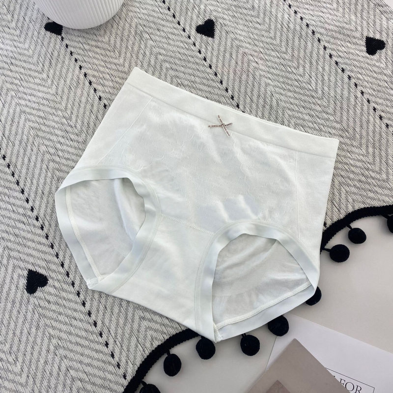 Lenjerie intimă pentru femei, talie medie, fără cusături pe lateral, culori proaspete, plăcută la atingere, respirabilă, antibacteriană, slip triunghiular