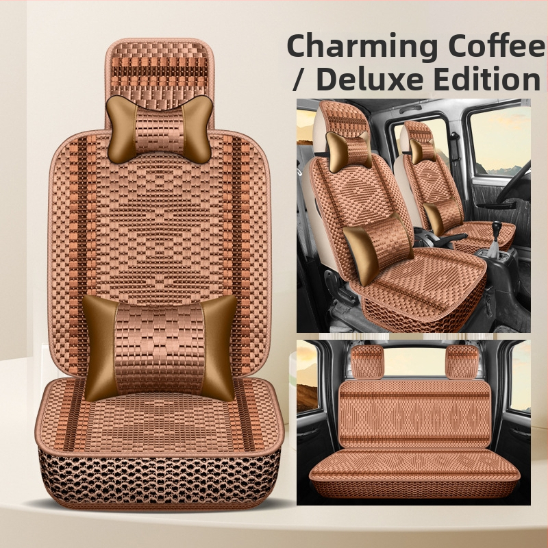 Huse de scaune Ice Silk pentru Wuling Rongguang Xin Ka, acoperire completă pentru toate anotimpurile, cabină cu două rânduri