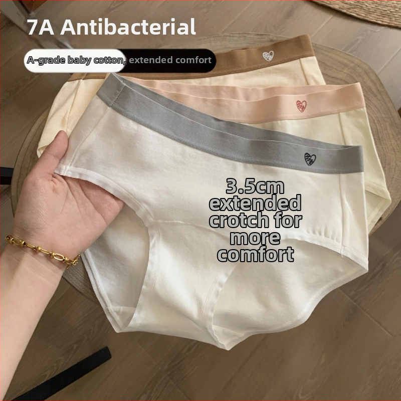 Chiloți pentru fete din bumbac, antibacteriali, clasă A, croială lată și lungă, căptușeală din bumbac în zona inghinală, confortabile