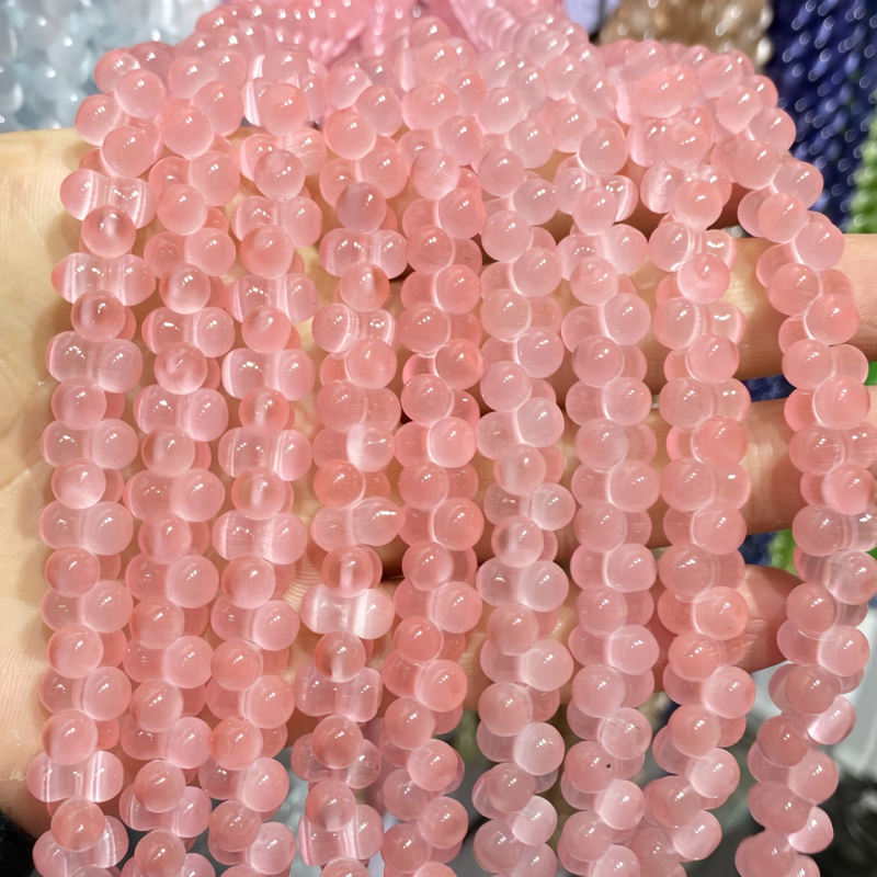 Mărgele ochi de pisică - Mărgele libere în formă de alună și de dovleac pentru bijuterii DIY, accesorii semifabricate