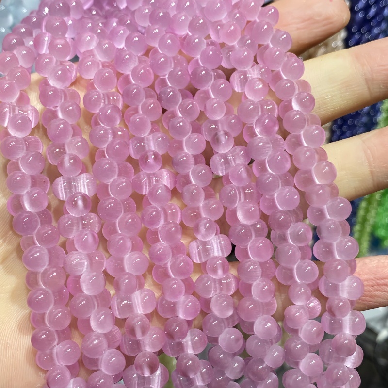 Mărgele ochi de pisică - Mărgele libere în formă de alună și de dovleac pentru bijuterii DIY, accesorii semifabricate