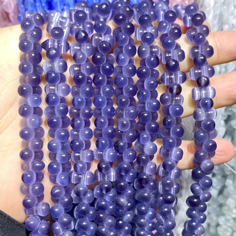 Mărgele ochi de pisică - Mărgele libere în formă de alună și de dovleac pentru bijuterii DIY, accesorii semifabricate