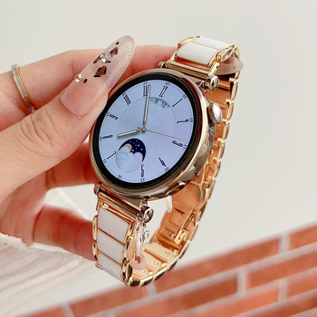 Brățară metalică cu aspect ceramic pentru Huawei GT4/GT5/GT6 și Huawei Fit