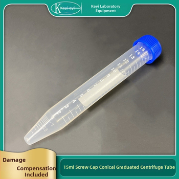 Tuburi de centrifugă cu capace filetate, gradate, 10 mL / 15 mL, cu fund conic, capace portocalii și albastre