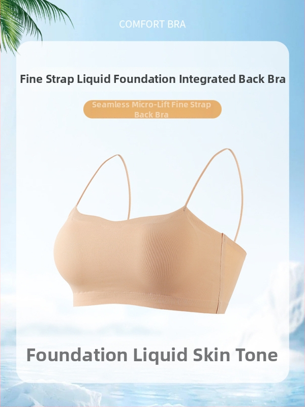 Sutien fără cusături pentru decolteu off-shoulder, bustieră-camisolă cu bretele subțiri pentru rochii