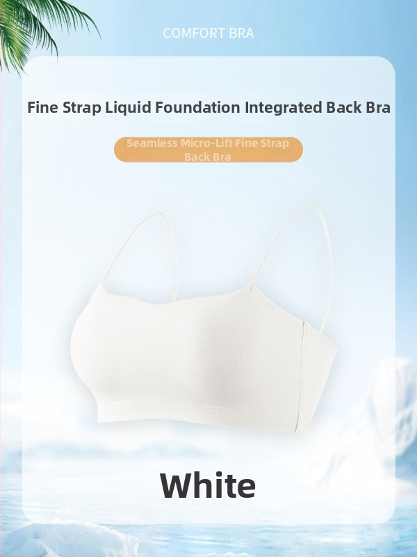 Sutien fără cusături pentru decolteu off-shoulder, bustieră-camisolă cu bretele subțiri pentru rochii