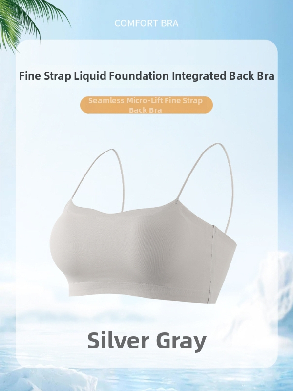 Sutien fără cusături pentru decolteu off-shoulder, bustieră-camisolă cu bretele subțiri pentru rochii