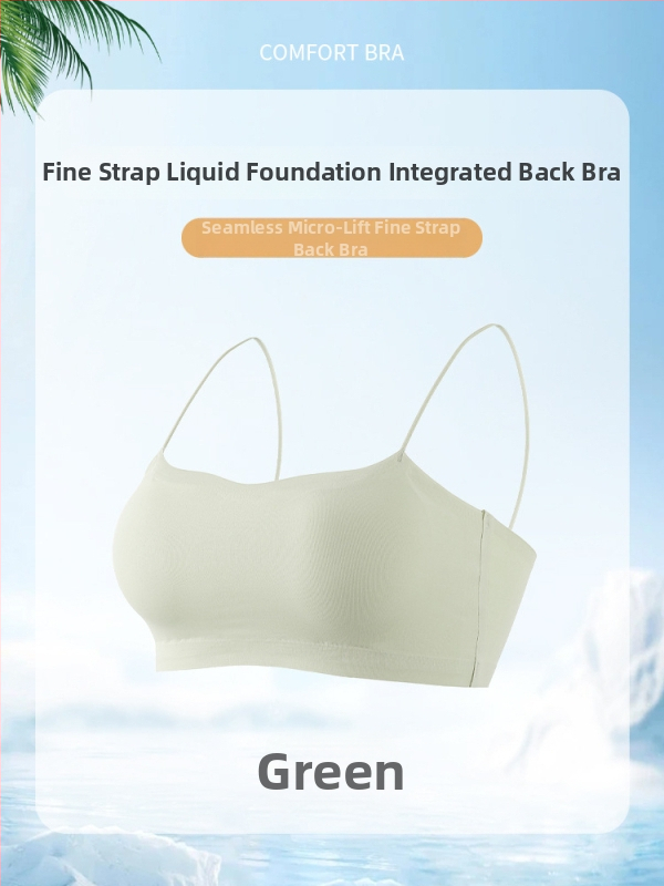 Sutien fără cusături pentru decolteu off-shoulder, bustieră-camisolă cu bretele subțiri pentru rochii