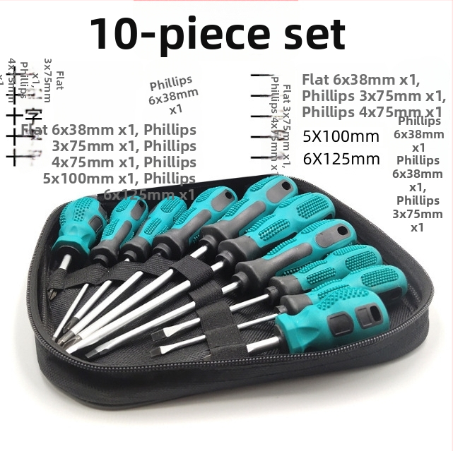 Set de șurubelnițe magnetice, cu 9 sau 10 piese, trusă multifuncțională manuală