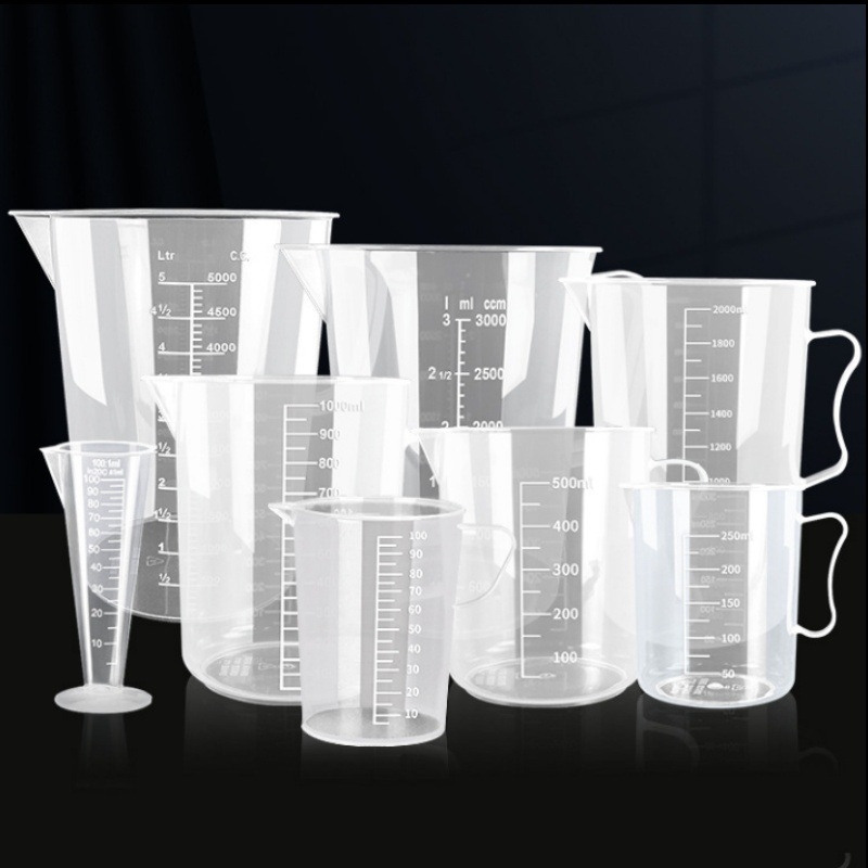 Ceașă de măsurat din plastic alimentar, cu scară, capacitate mare, pentru magazine de ceai cu lapte