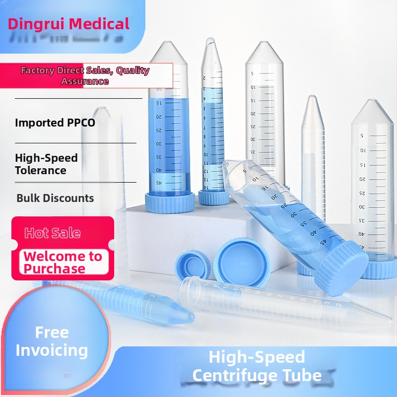 Tuburi de centrifugă de 15 ml și 50 ml cu capac filet, gradate, de înaltă viteză, tuburi EP și sticle pentru semințe
