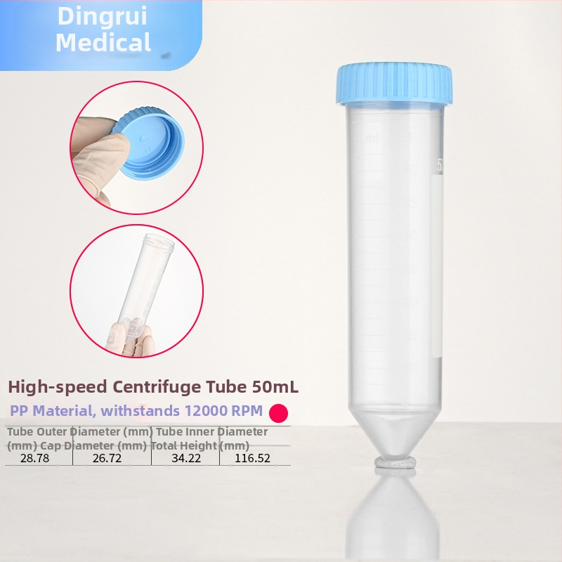 Tuburi de centrifugă de 15 ml și 50 ml cu capac filet, gradate, de înaltă viteză, tuburi EP și sticle pentru semințe