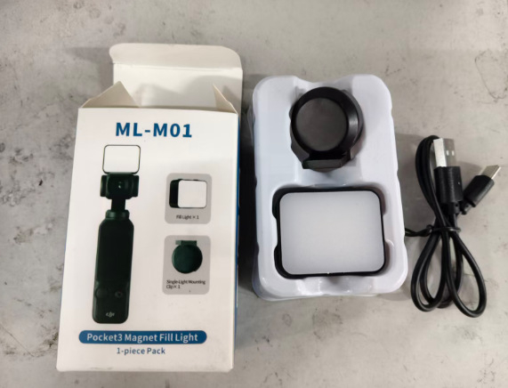 Lumină de umplere magnetică cu eliberare rapidă pentru DJI Pocket 3/4, accesoriu pentru înfrumusețare