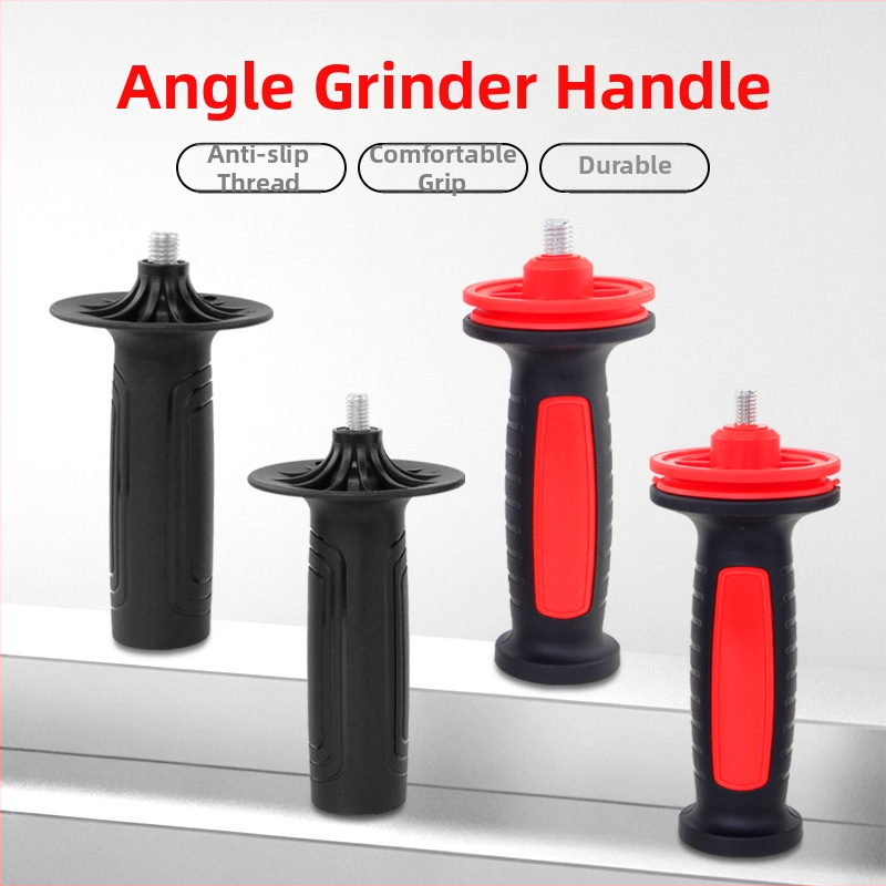 Mâner pentru polizor unghiular 100/125 mm, filetare M8/M10, mâner auxiliar din plastic, accesoriu pentru unelte electrice