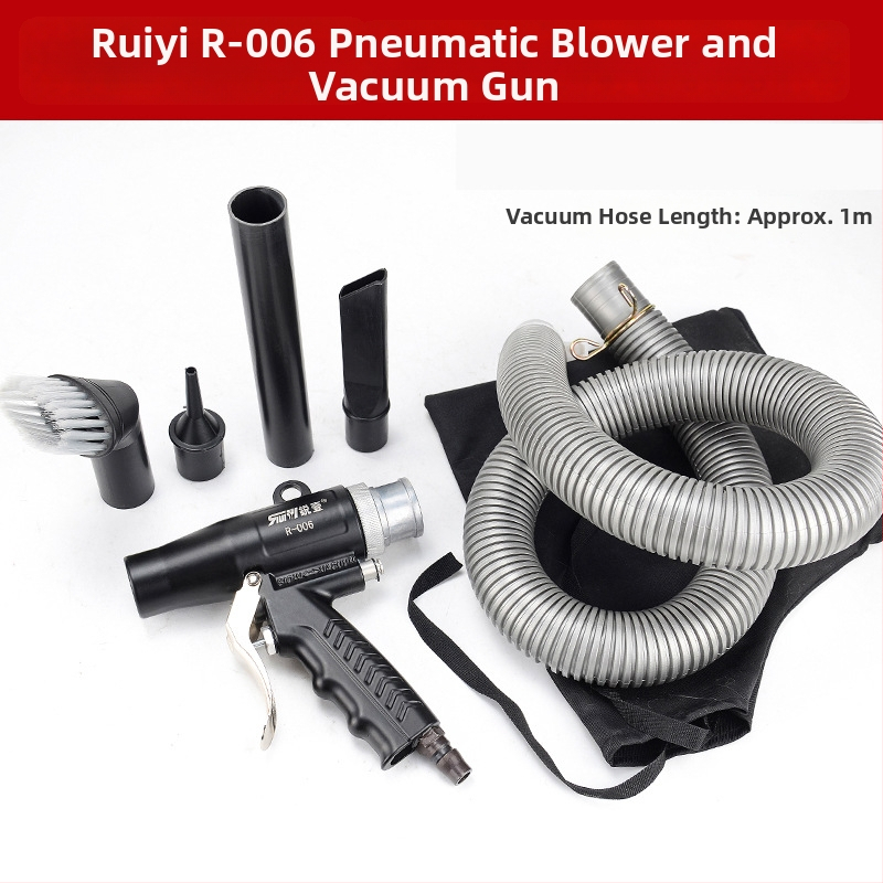 Pistol pneumatic pentru praf – dual funcție de suflare și aspirație, uz industrial