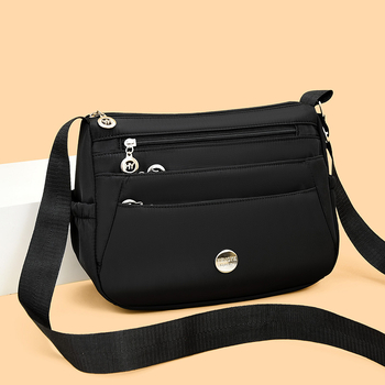 Geantă crossbody pentru femei din Oxford, mărime medie, mare capacitate