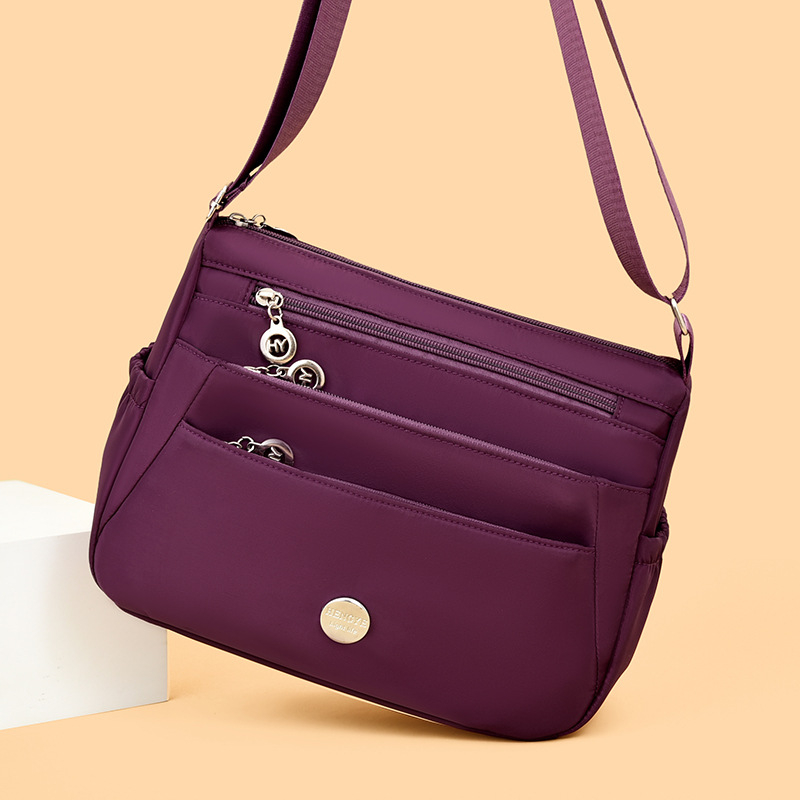 Geantă crossbody pentru femei din Oxford, mărime medie, mare capacitate
