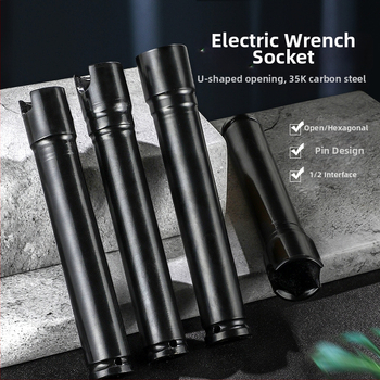 Set extensii 200 mm, îngroșate, pentru chei electrice și pneumatice, cu priză hexagonală deschisă