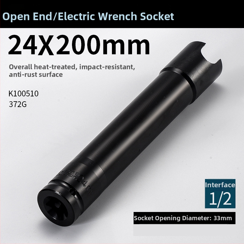 Set extensii 200 mm, îngroșate, pentru chei electrice și pneumatice, cu priză hexagonală deschisă