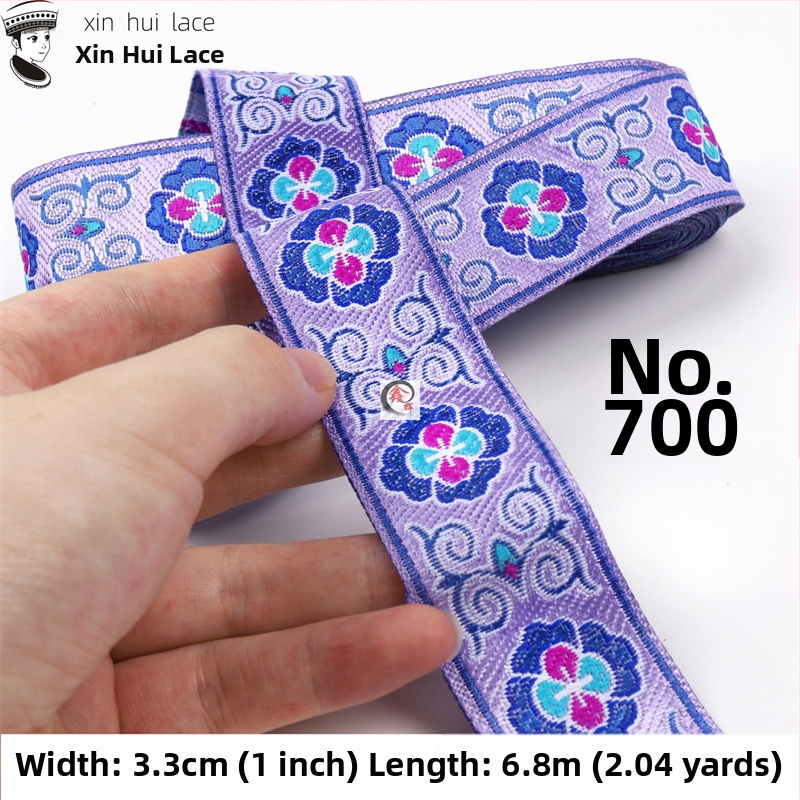 3,3 cm dantelă decorativă pentru Hanfu, panglică în stil antic pentru haine