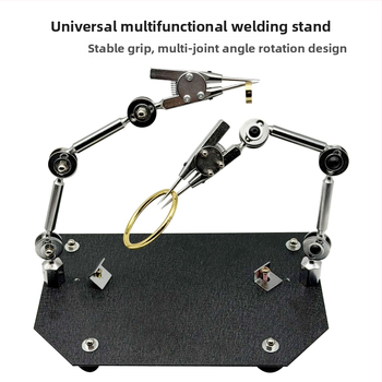 Clema universală de sudură cu două capete, adaptor de a treia mână, pentru fabricarea bijuteriilor și lipirea PCB