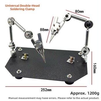 Clema universală de sudură cu două capete, adaptor de a treia mână, pentru fabricarea bijuteriilor și lipirea PCB