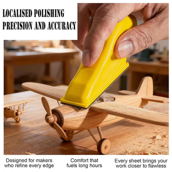Set de șmirghel pentru lemn 30×90 mm, cu unelte de șlefuire manuală pentru finisare (foi pătrate)