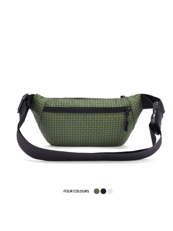 Geantă de talie pentru femei cu model carouri, geantă crossbody multifuncțională, ușoară, impermeabilă, pentru telefon, utilizare zilnică