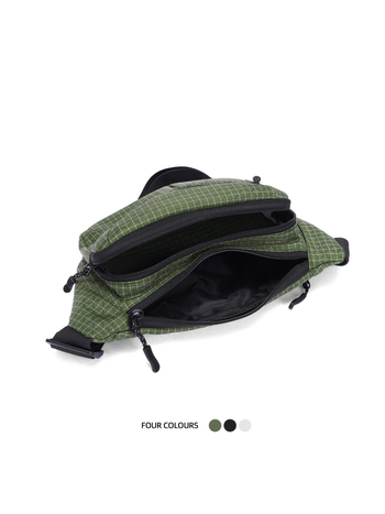 Geantă de talie pentru femei cu model carouri, geantă crossbody multifuncțională, ușoară, impermeabilă, pentru telefon, utilizare zilnică